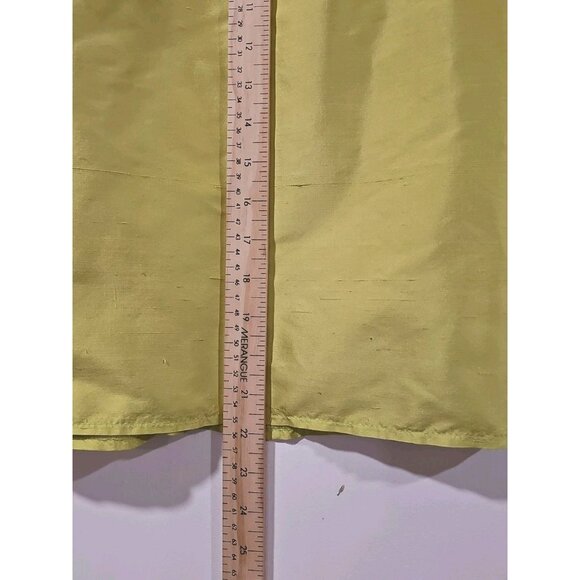 Vintage Louben 100% Silk Skirt Sz8 Yellow Green Career Office Business Old Money - Picture 7 of 7